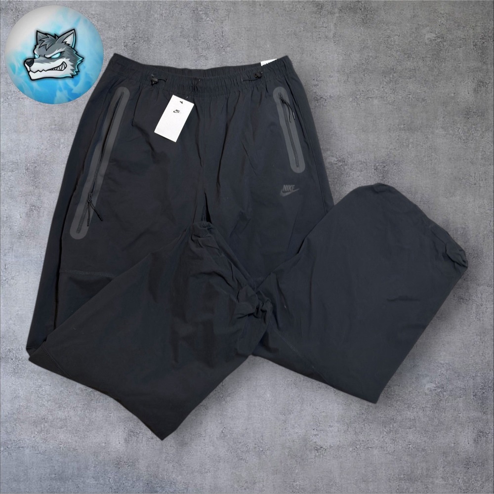Nike Tech Men's Woven Oversized Pants Size Large Black HM7158-010